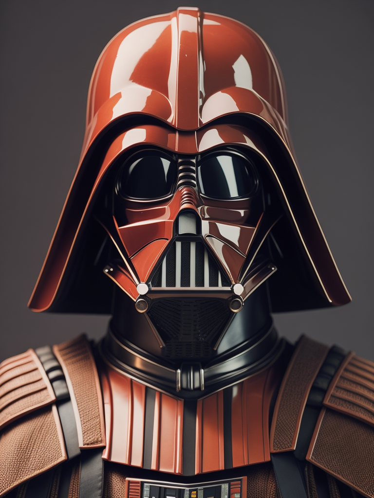 vogue photoshoot of Darth Vader of Star Wars in Wes Anderson style, hyperrealistic photography, Wes Anderson style, 8k