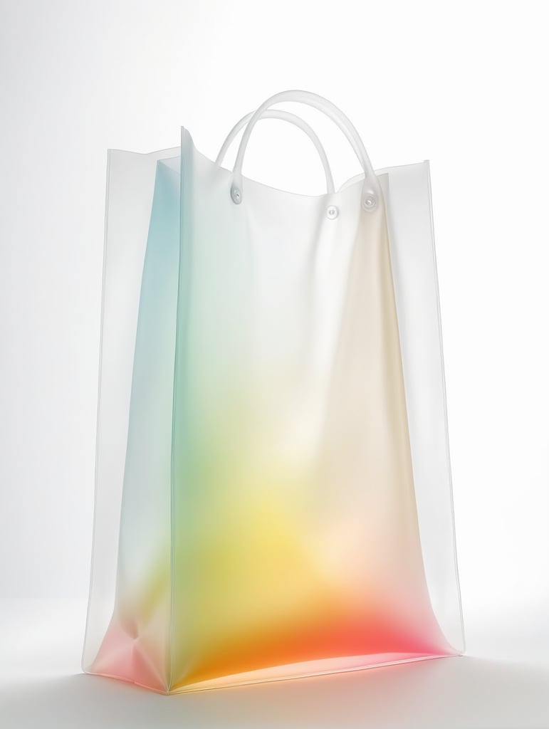 abstract soft body shapes inside a translucent bag, mixed material ::1 matte, glossy, flat finished, textured fabric ::1 in style of redshift rendering