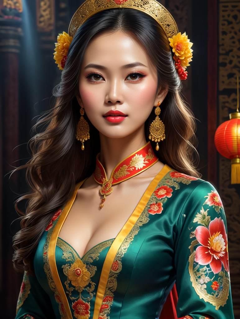 cô gái việt nam mặc ao dai