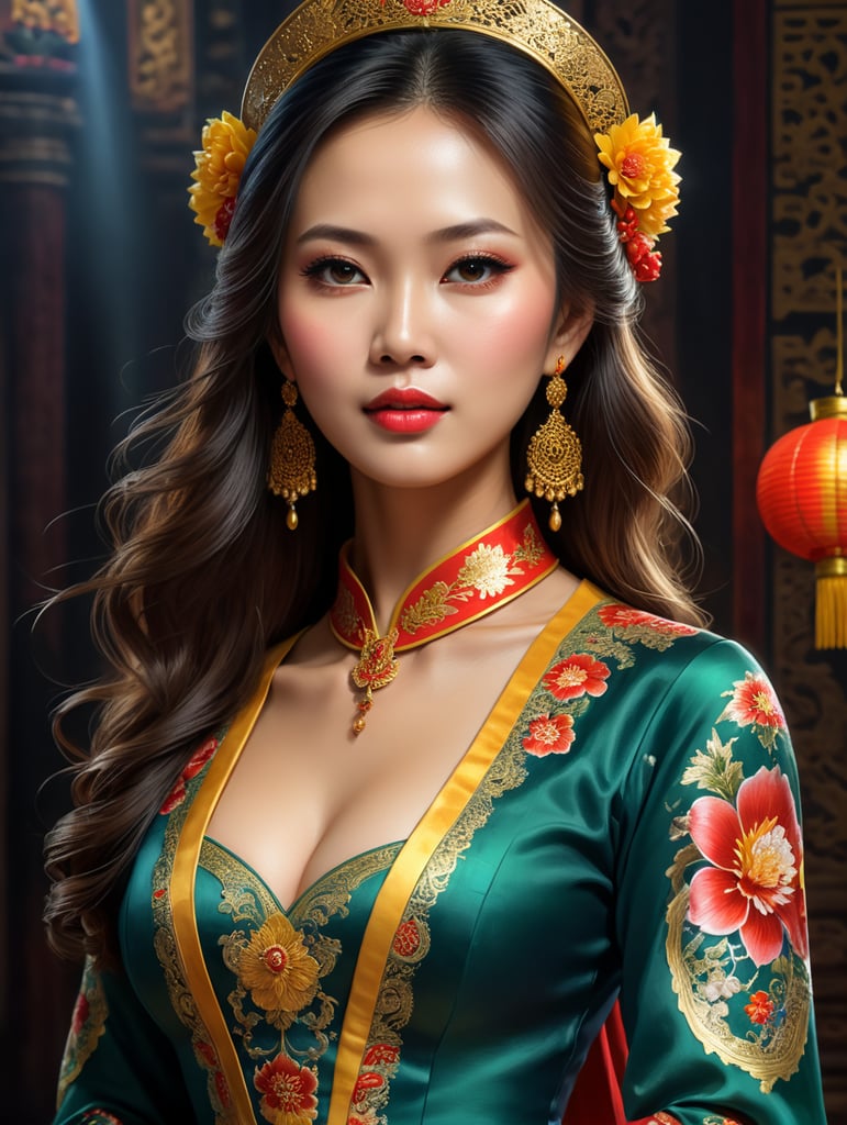 cô gái việt nam mặc ao dai