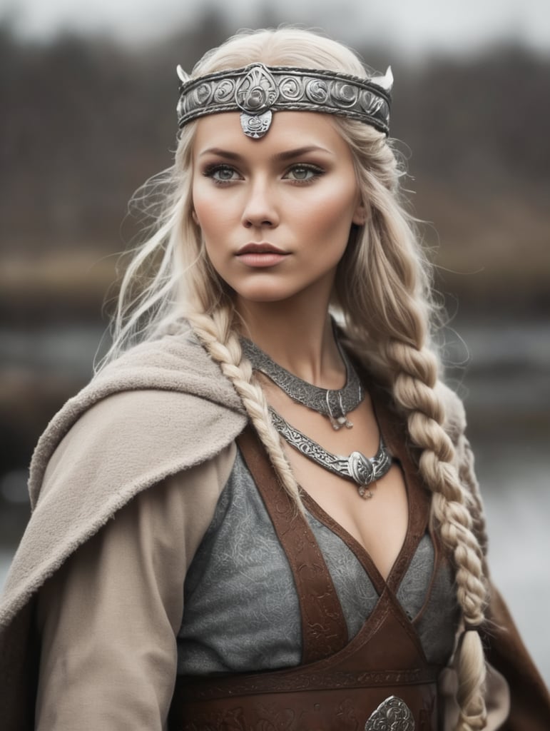 Viking princess in viking halñ