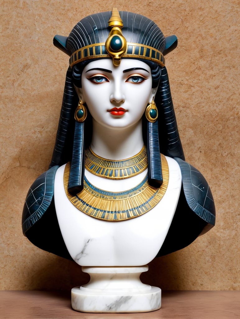 Cleopatra marble statue