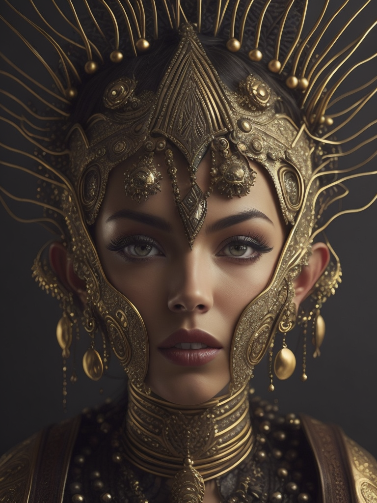 artistry celebrates the essence of contemporary culture through the creation of sublime imagery. Behold an airbrushed composition depicting the Zirckton on the exotic planet Zappi, evoking the spirit of neo-pop surrealism with dazzling golden tones, splendid comic art elements, and fine nouveau style. Witness emotive faces full of elegance and grace that capture the imagination and evoke the deepest of emotions