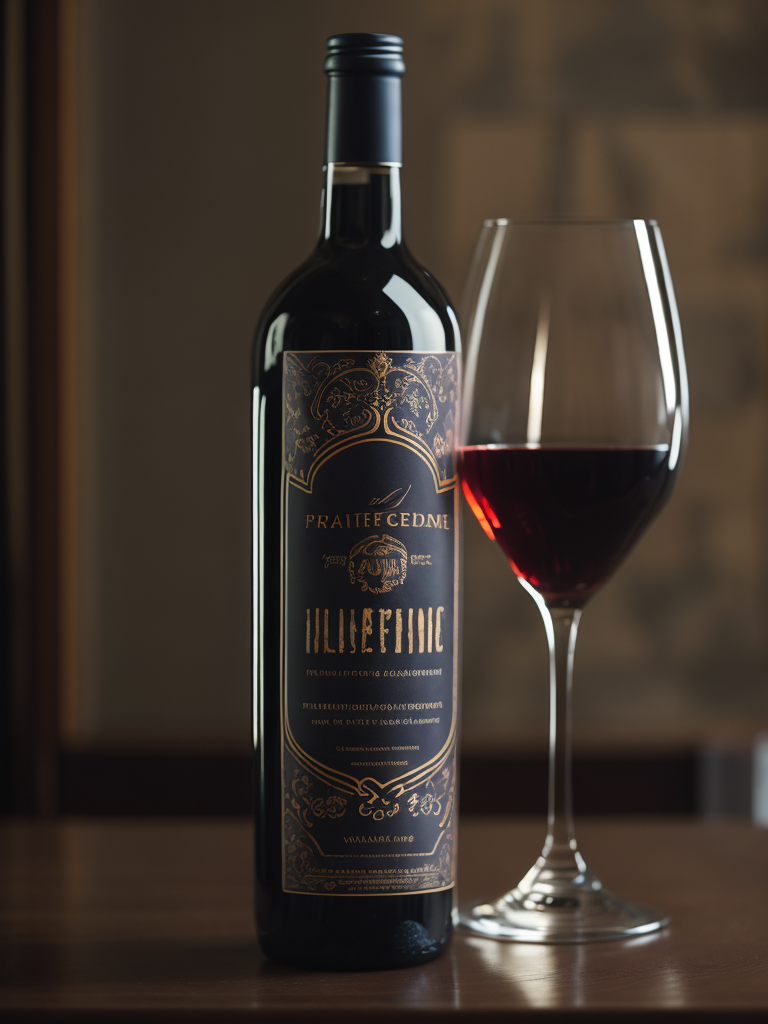 bottle of wine, 3d render