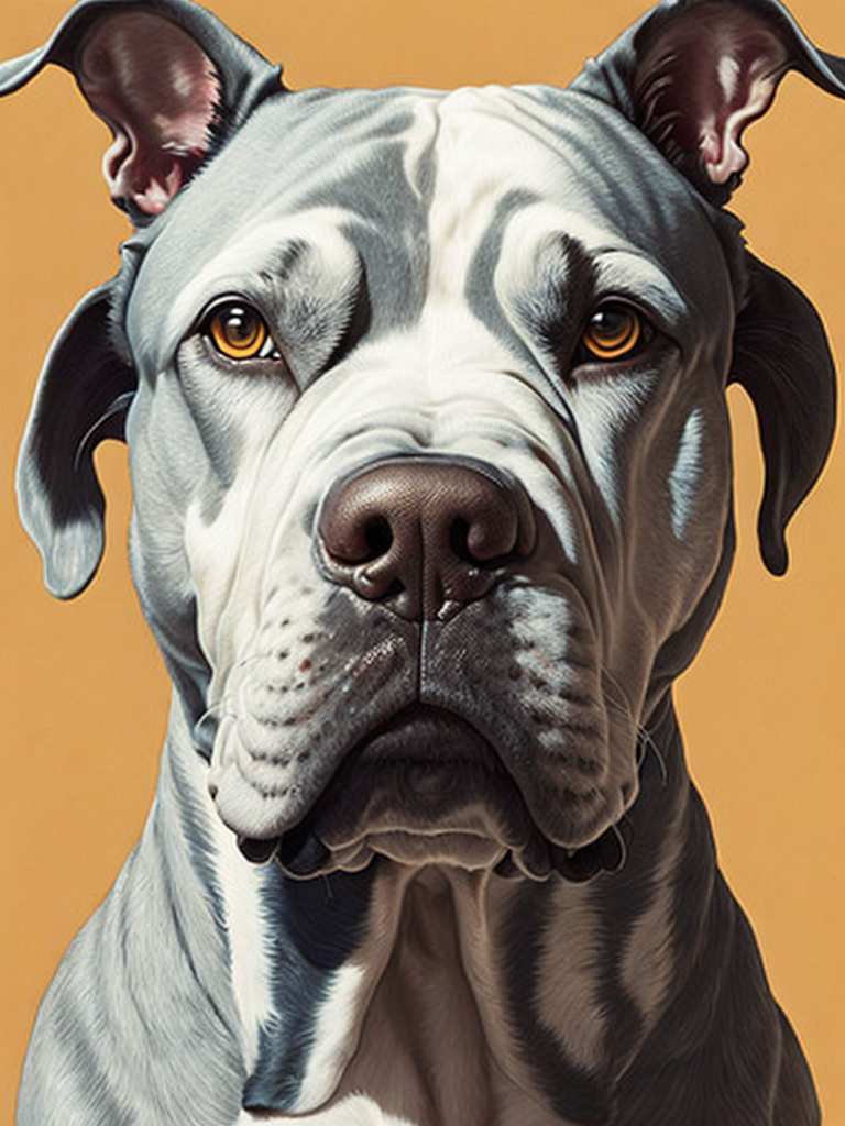 pitbull dog by Alex Gross