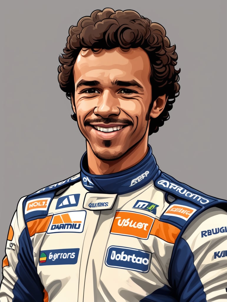 cartoon Lando Norris