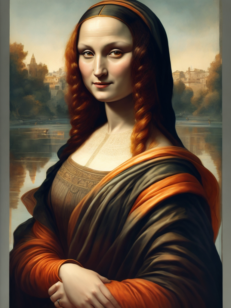 Mona Lisa Leonardo da Vinci, original art