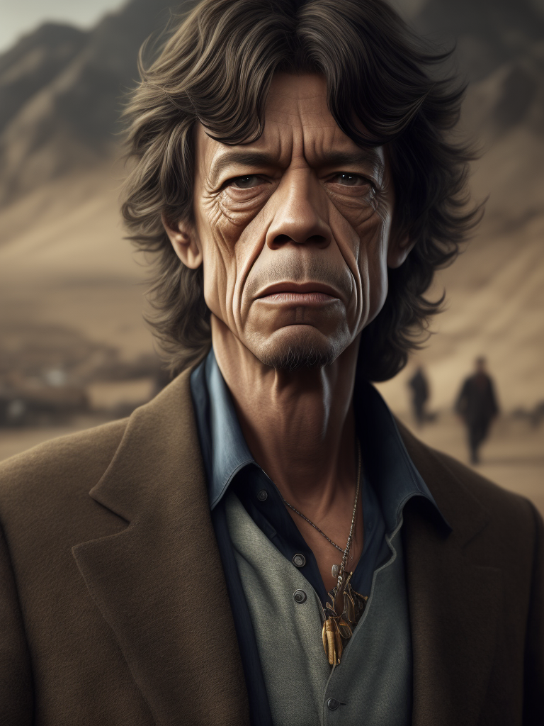 Mick Jagger as conviced mexican criminal