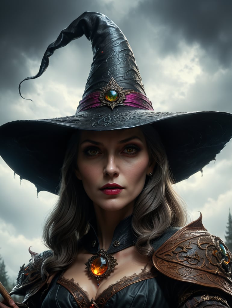 witch hat hand drawn