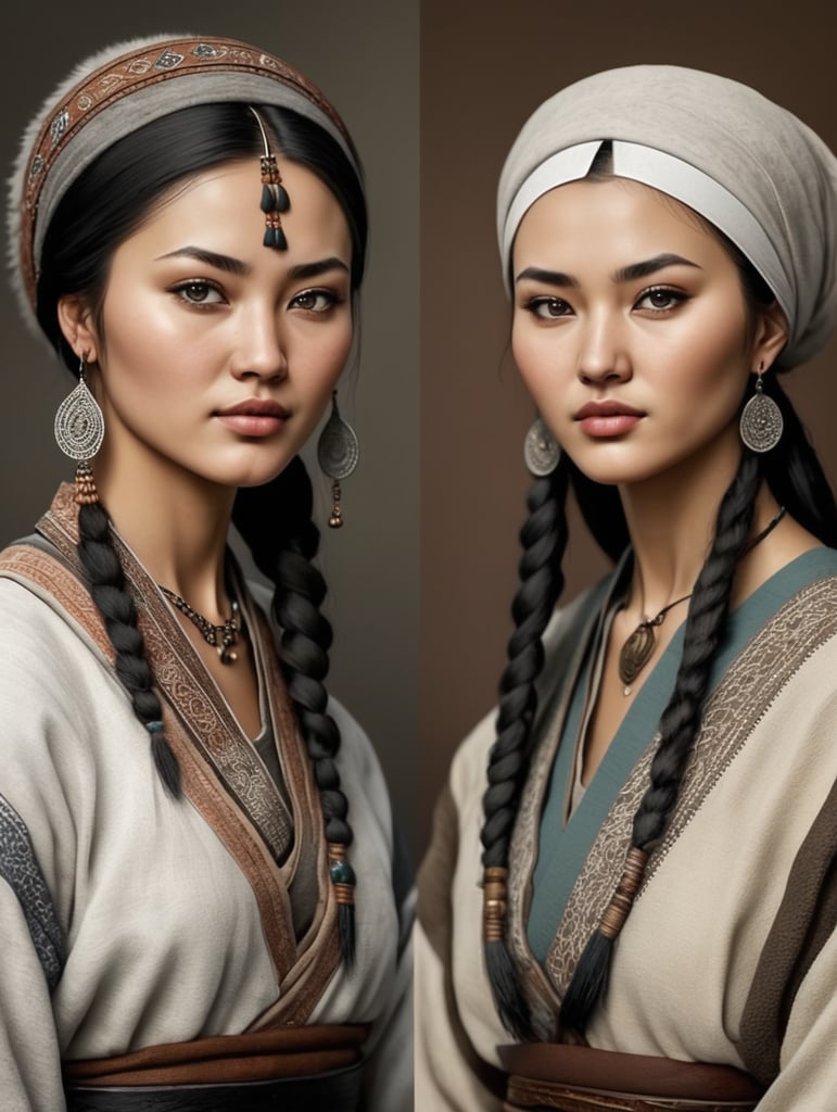 Realistic turkic women