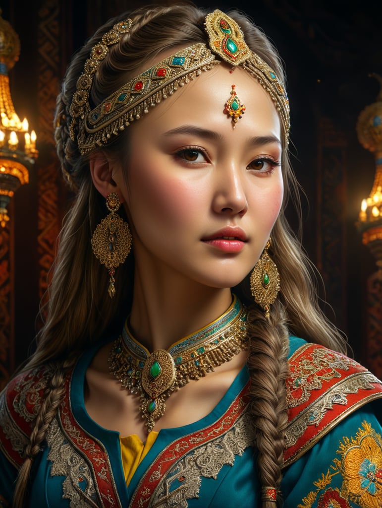 Kazakh-Ukrainian girl