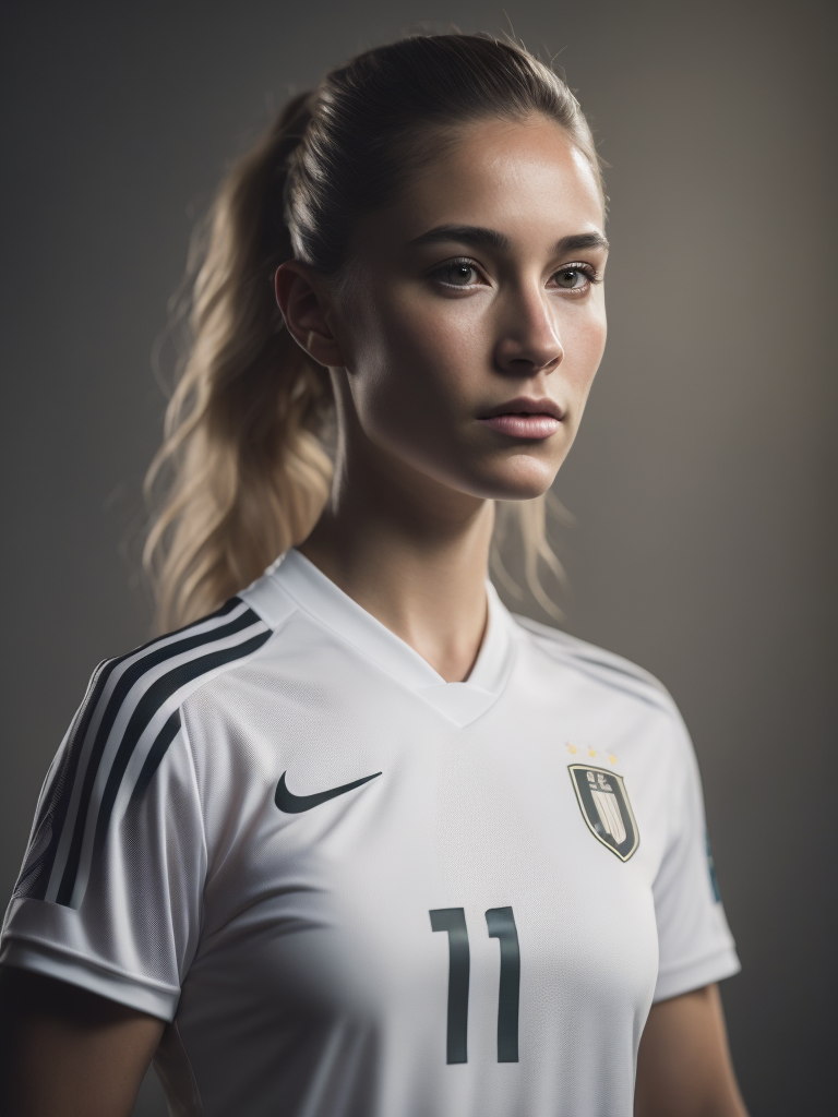 Portrait of a Women Soccer Player, Fifa Women's World Cup, Dennmark