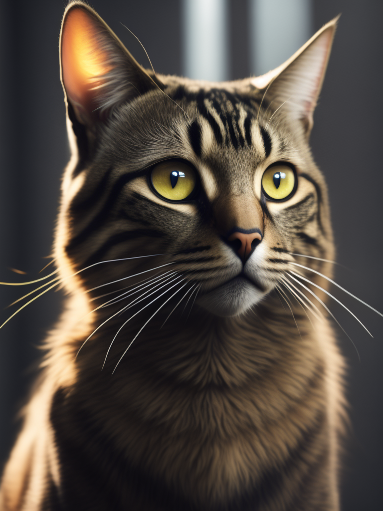 a tabby cat in apex legends style
