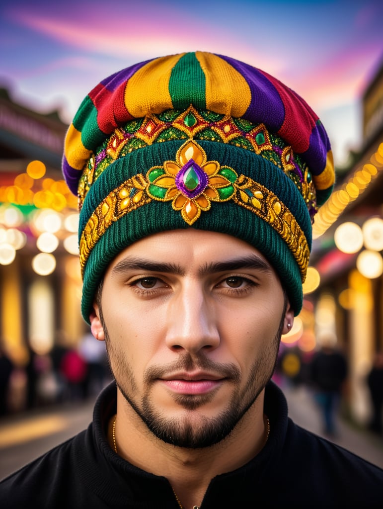 Mardi Gras beanie designs