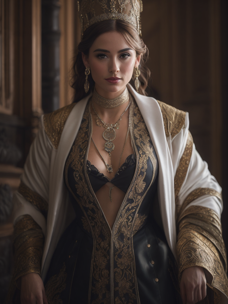 female in venetian outfit, gorgeous, attractive, flirting, (((full body visible))), looking at viewer, portrait, photography, detailed skin, realistic, photo-realistic, 8k, highly detailed, full length frame, High detail RAW color art, piercing, diffused soft lighting, shallow depth of field, sharp focus, hyperrealism, cinematic lighting --ar 9:16 --v 5.2 --q 2 --s 500