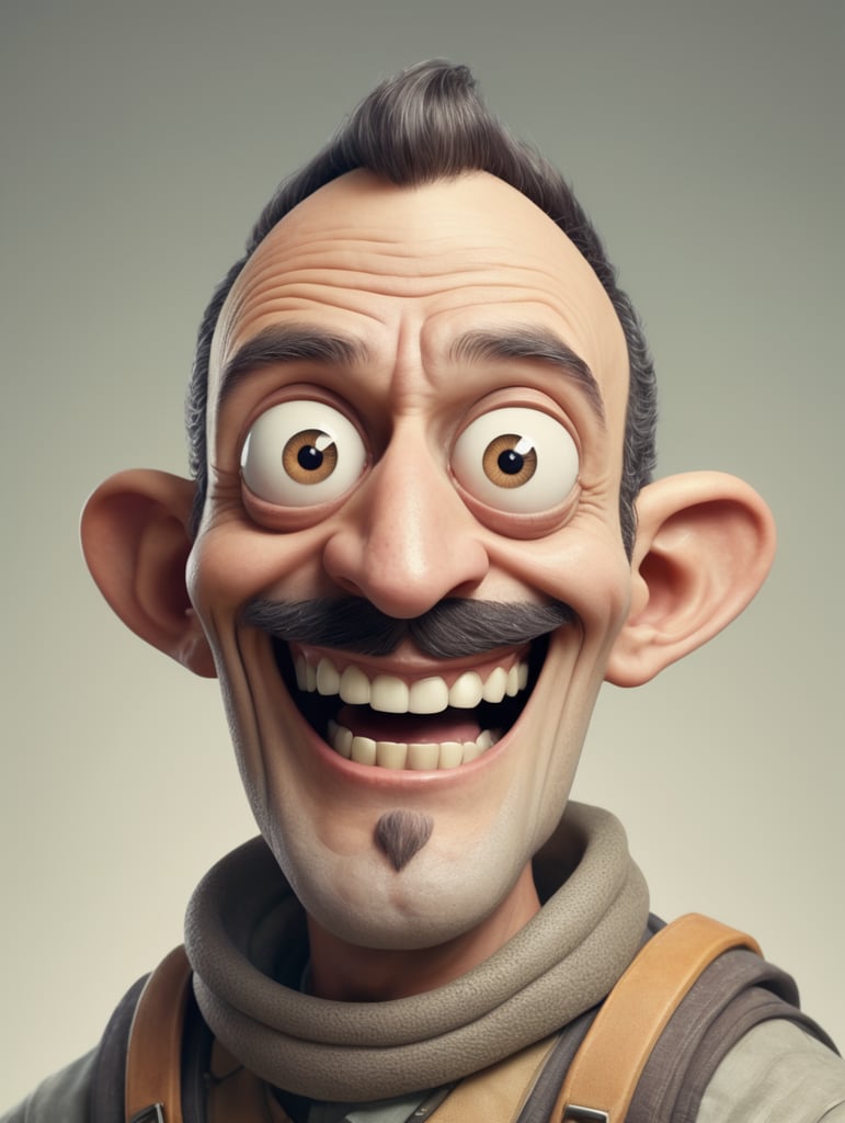 a weird looking character that has a hilarious face and shape