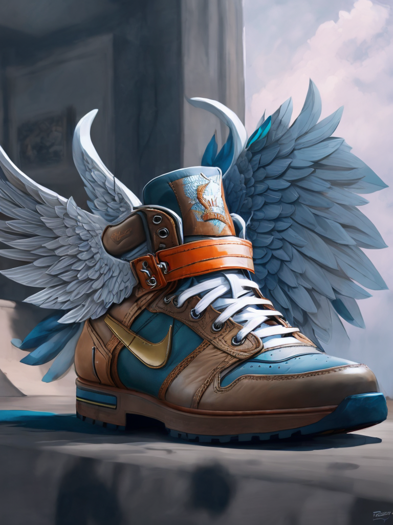 Shoes with wings