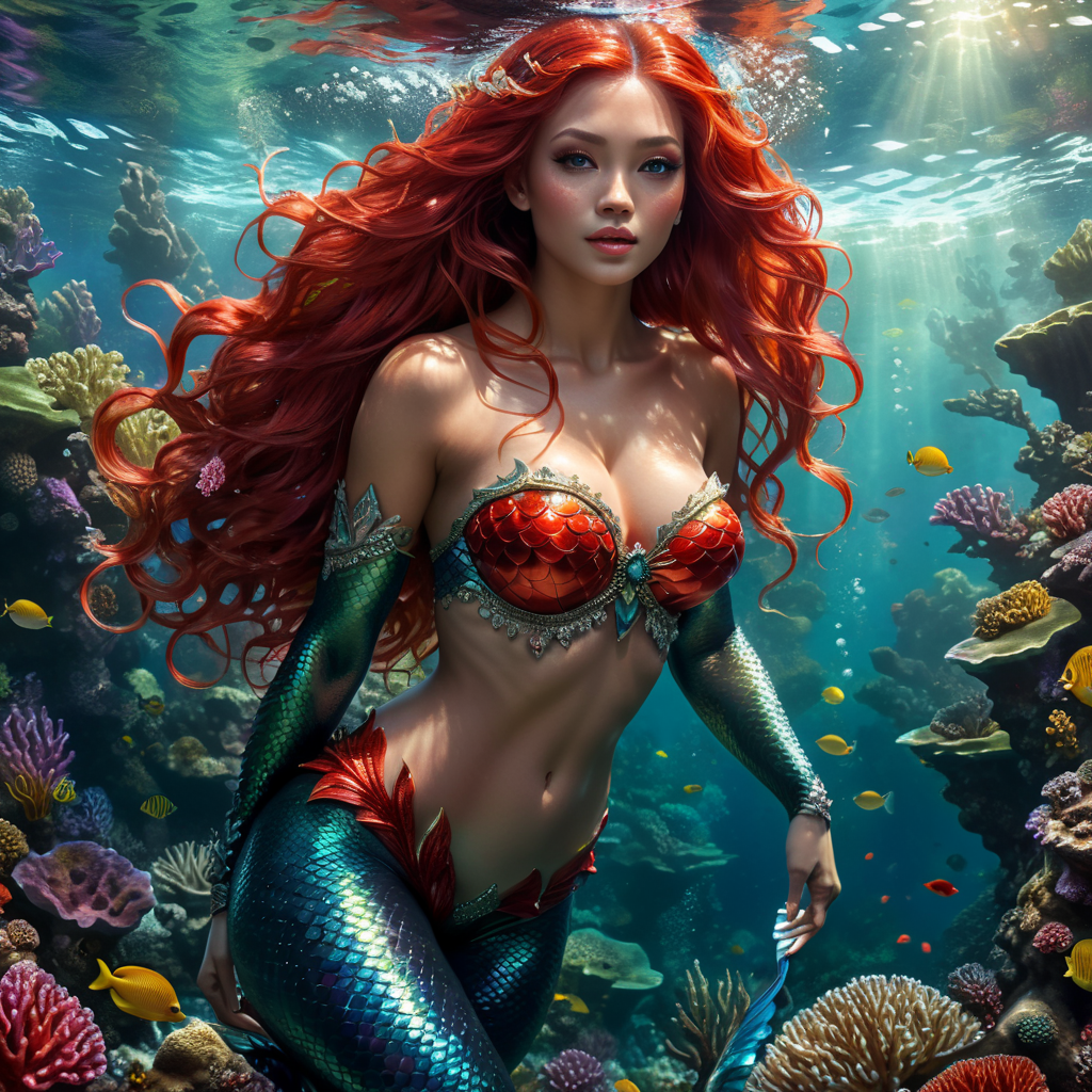 Mermaid, Red-hair