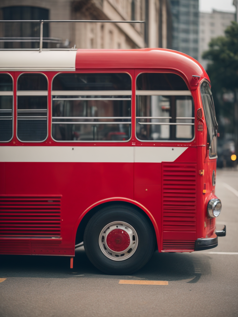 Premium Free ai Images | red bus