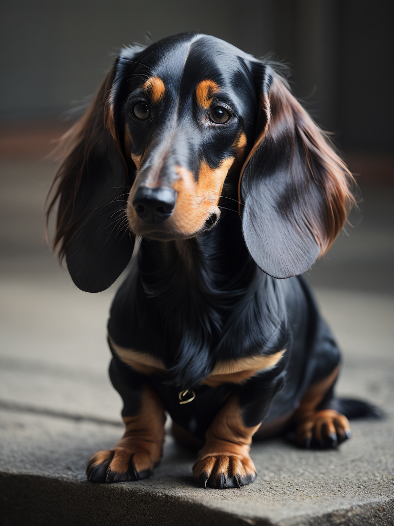 long-haired dachshund