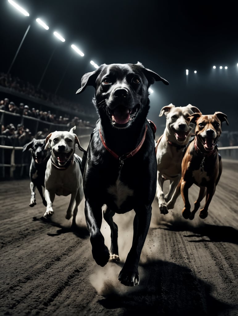 Corrida de cães vista de um ângulo totalmente novo