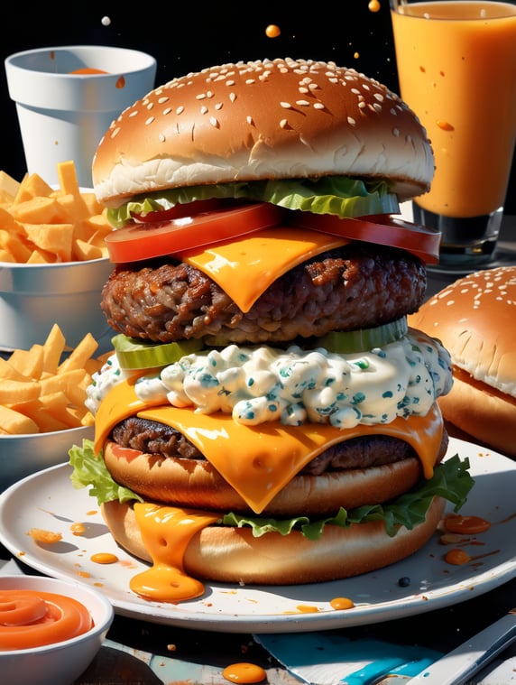 cheeseburger - AI-generated images with Lumenor AI