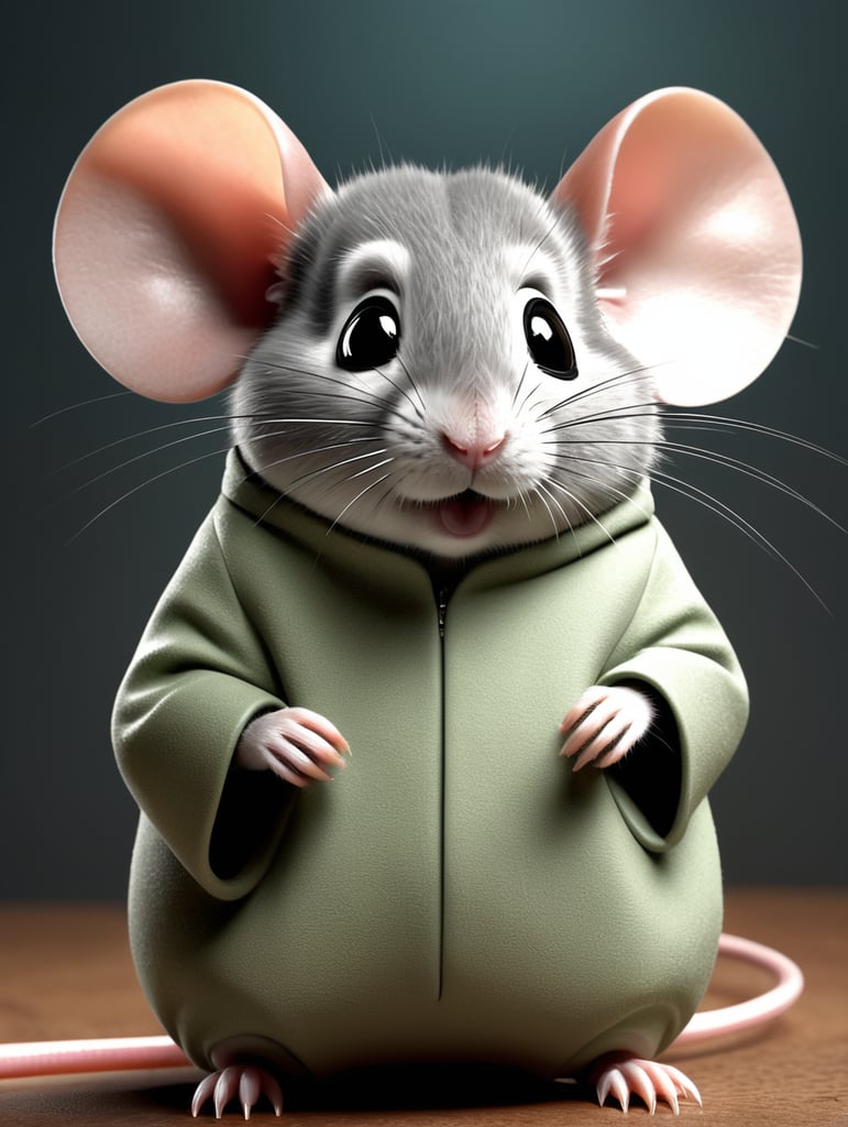 Edit Diddy and blend his face onto a real mouse’s body