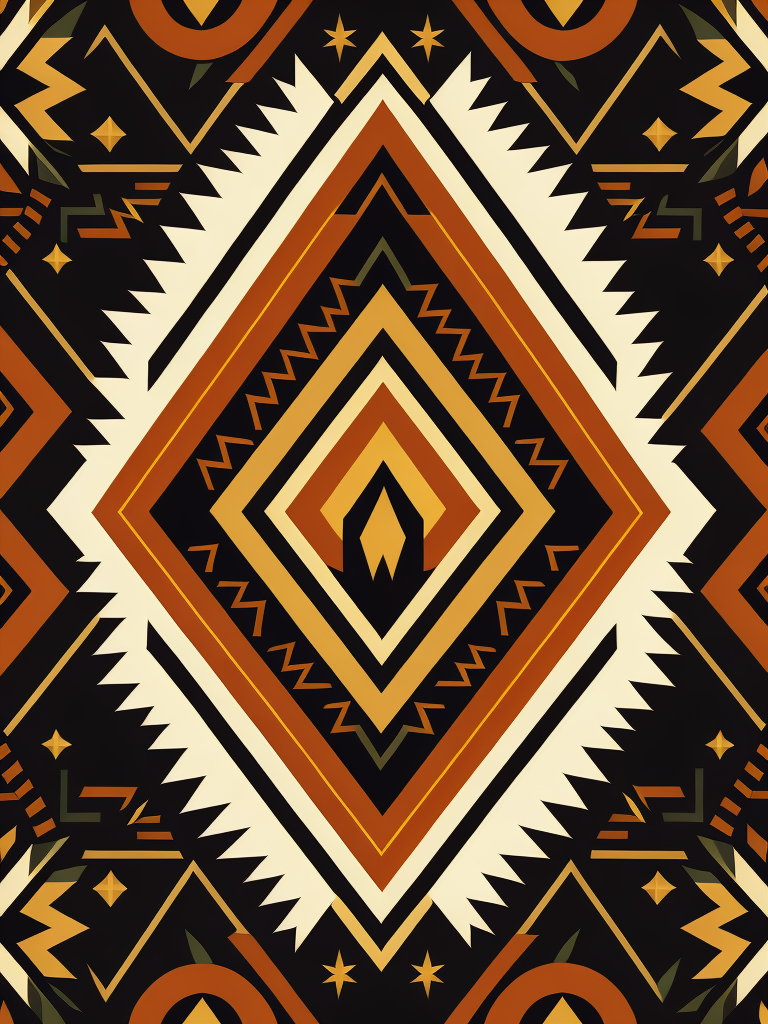 native american pattern, flat