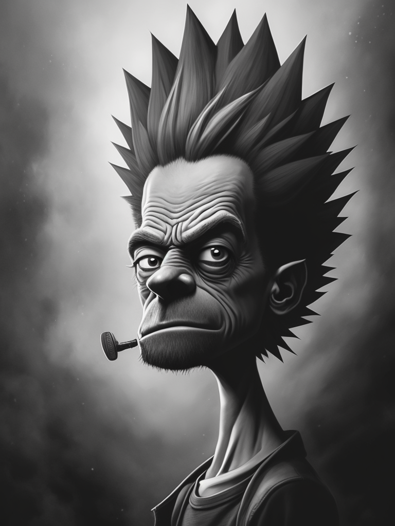 Bart Simpson illustrated by Stephen Gammell