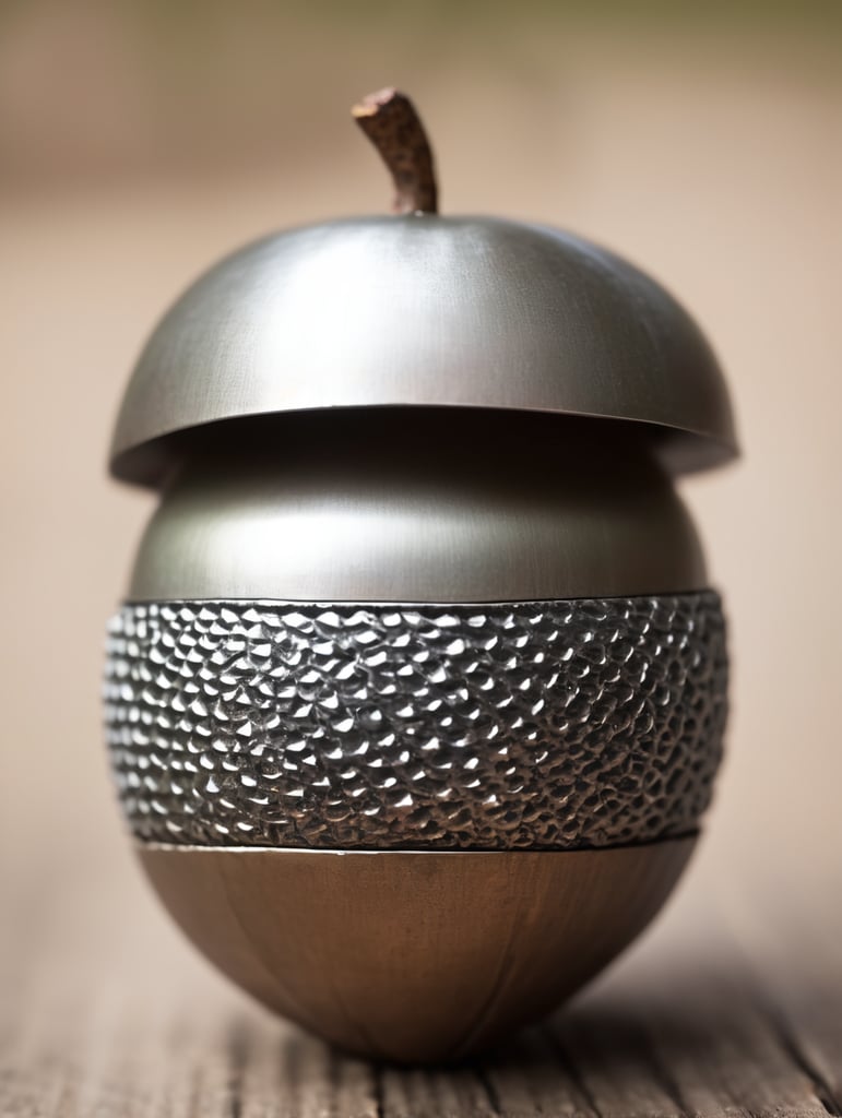 acorn made of metal