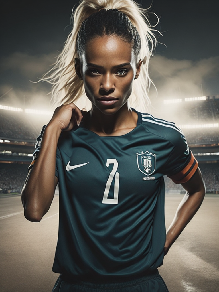 Epic Portrait of a Women Soccer Player, Fifa Women's World Cup, South Africa