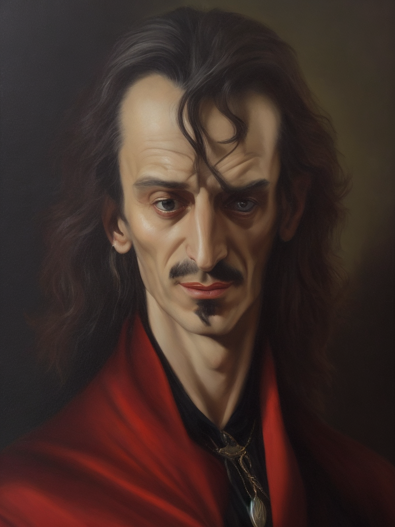 portrait of Vlad Dracula, oil canvas