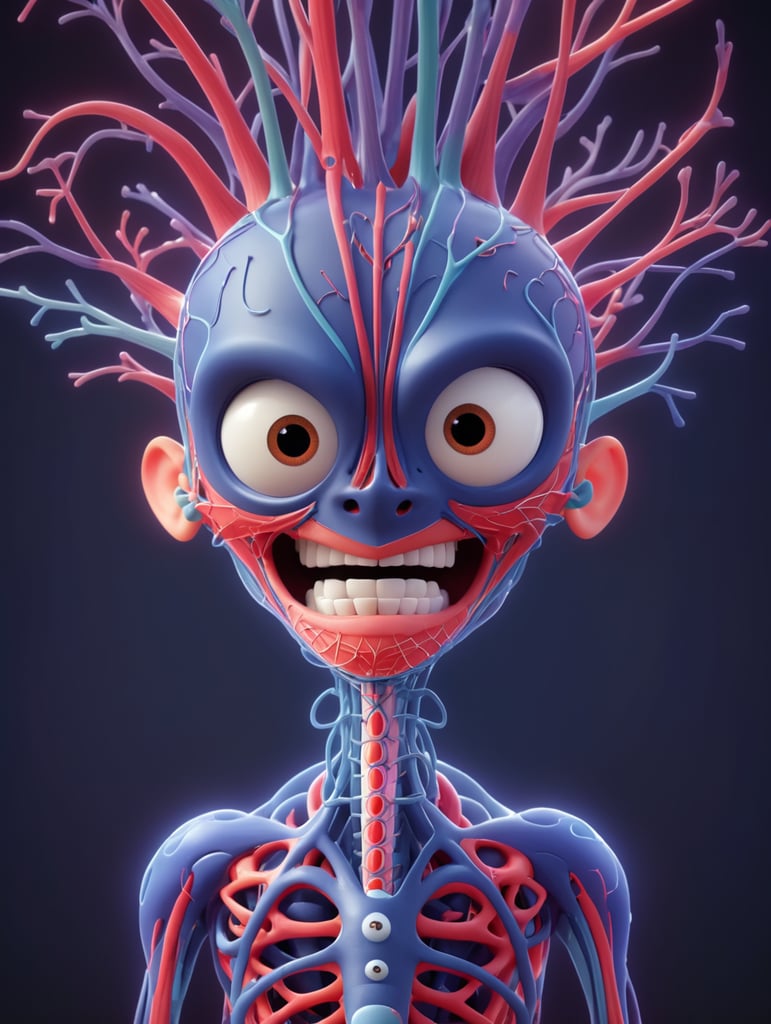 Create an animation of the sympathetic nervous system