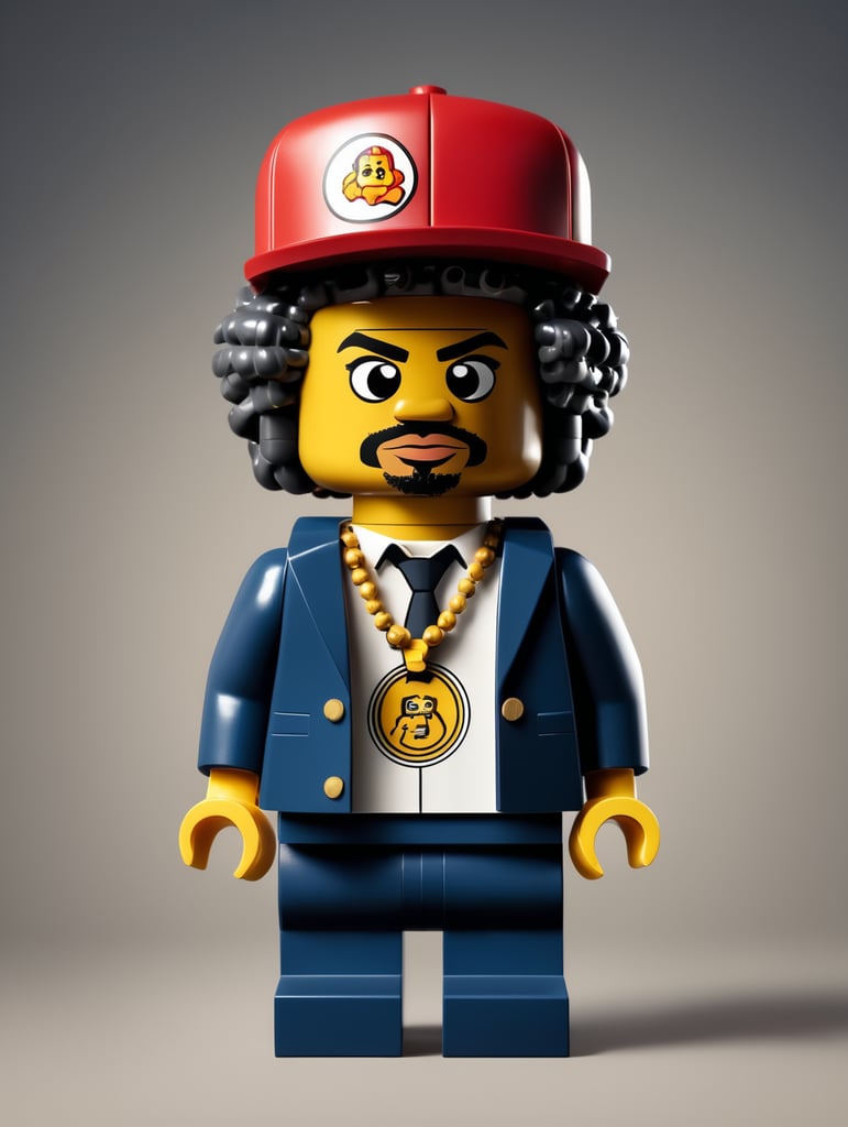 Rapper FLOW G as a lego character.