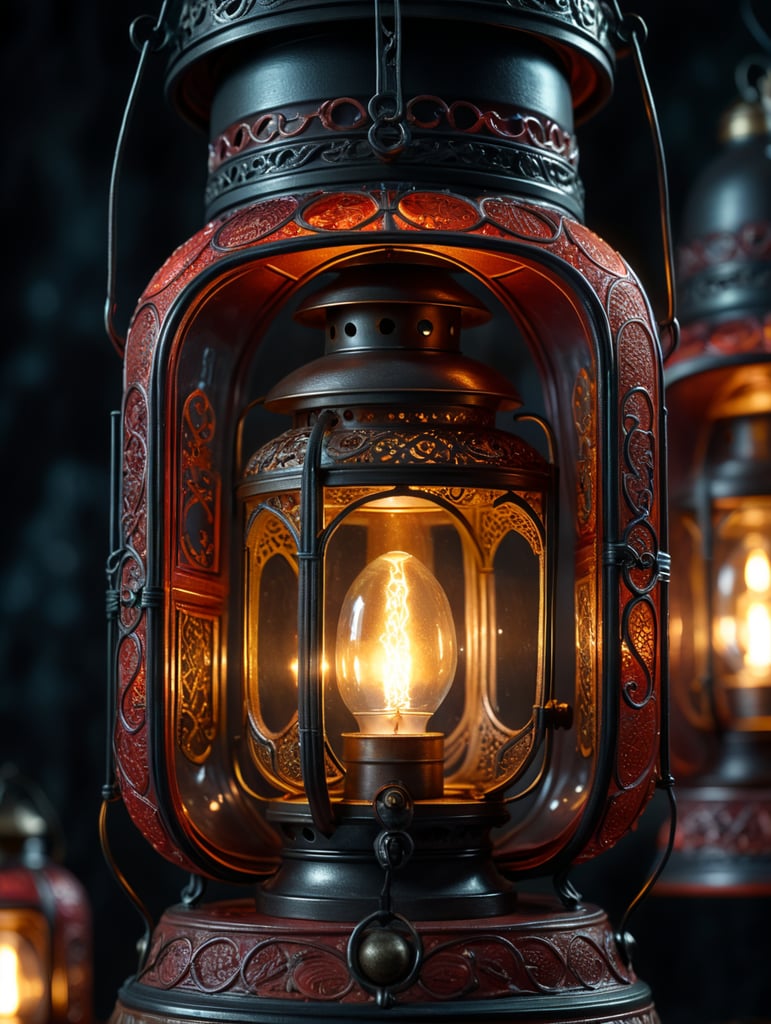 product shot of a Lantern inside a plastic capsule