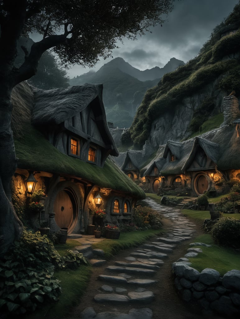 Magic hobbits village