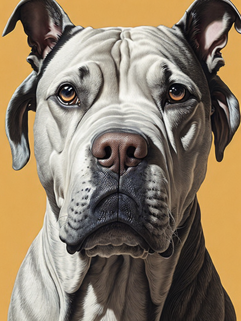 pitbull dog by Alex Gross