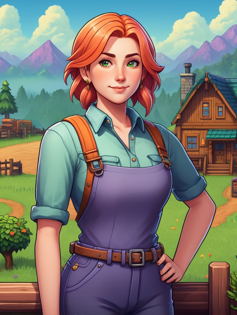 Leah aus stardew valley ist curvy geworden