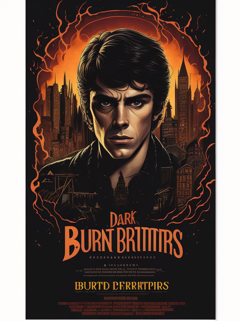 A 1970's movie poster of Burnt Offerings, horrorcore, trendy text