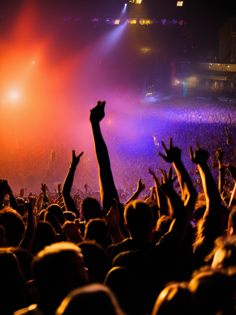 Audience at a rock show