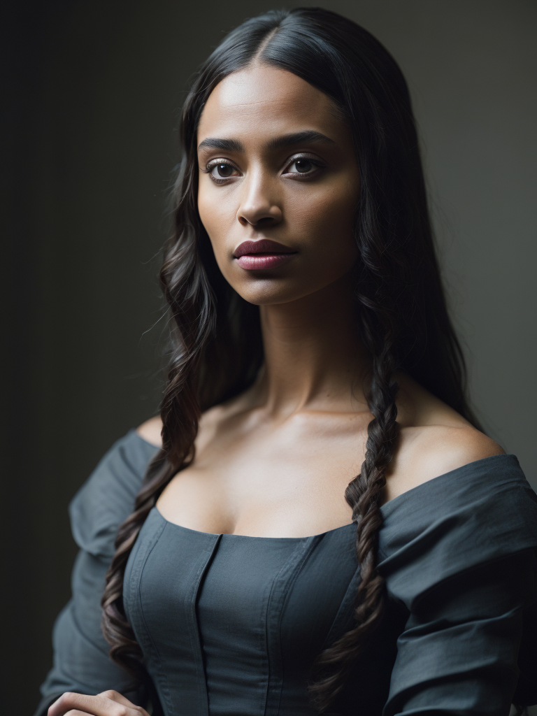 Mona Lisa black skin, Leonardo da Vinci, original art