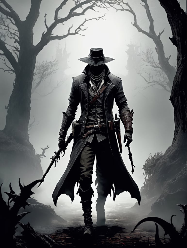 Bloodborne hunter dark fantasy