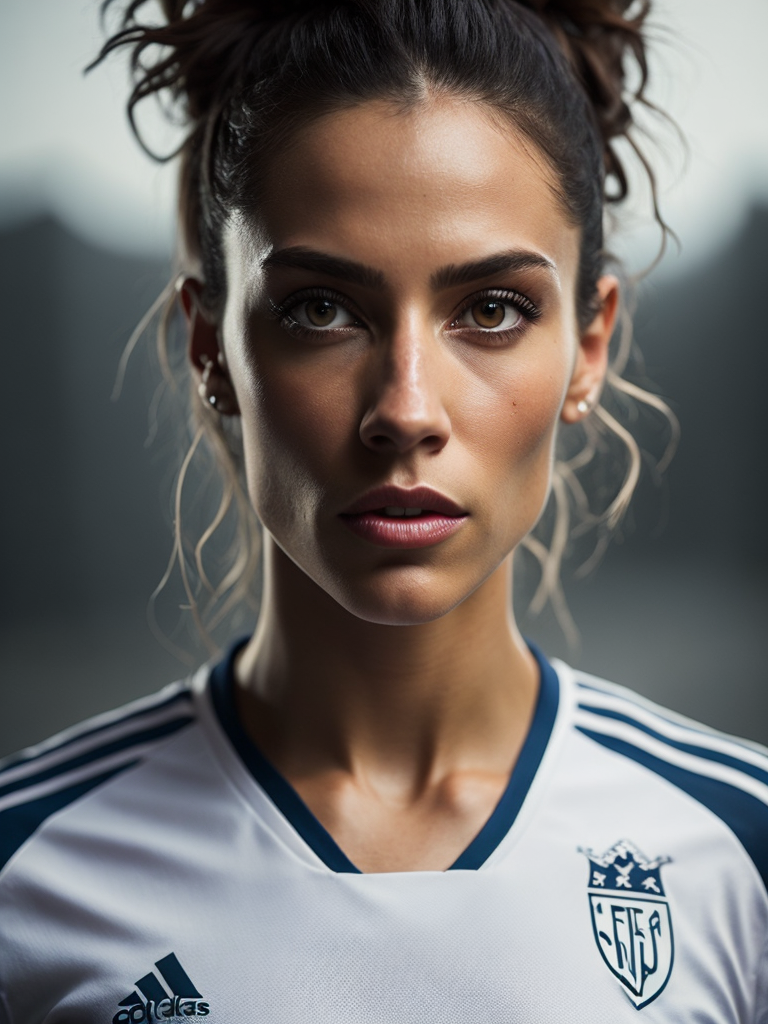 Epic Portrait of a Women Soccer Player, Fifa Women's World Cup, Dennmark
