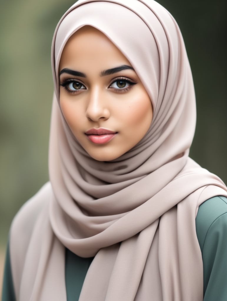 A hijabi girl