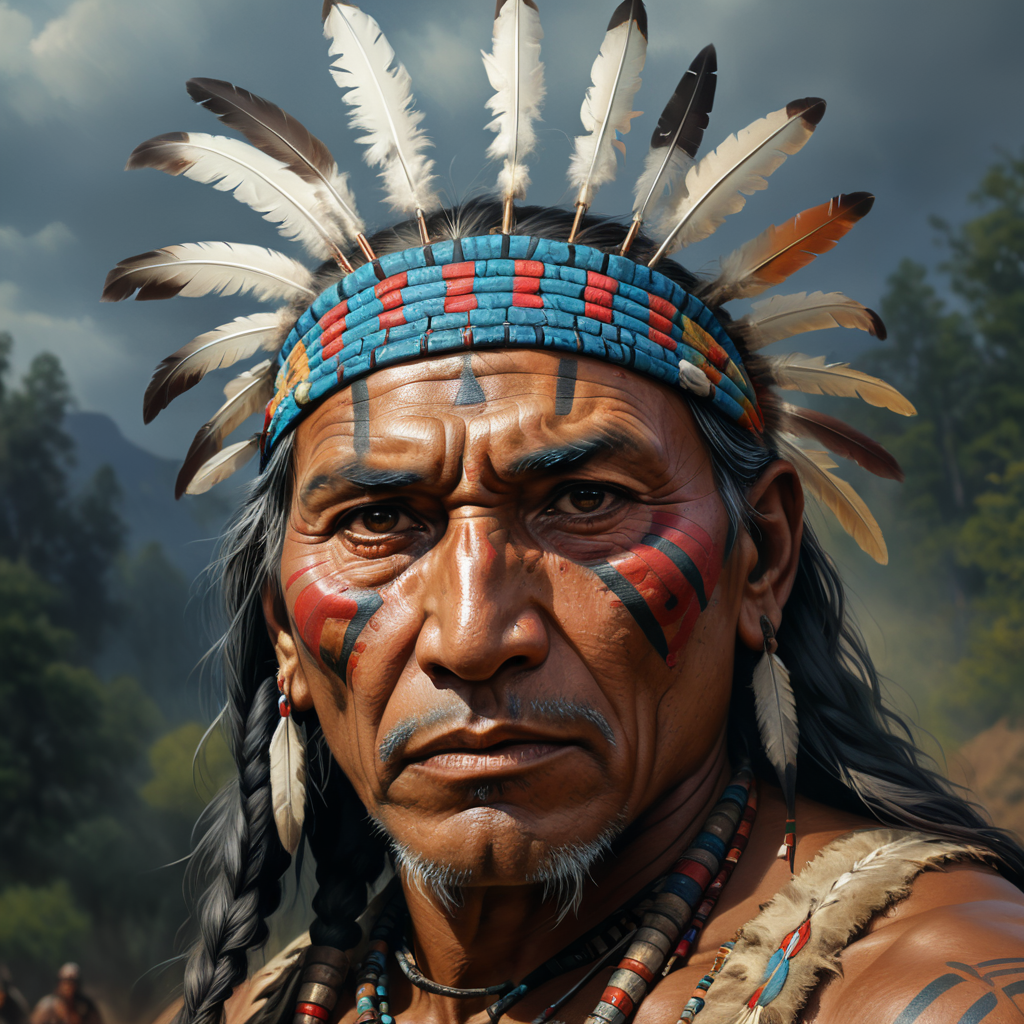 Native Americans Illustration