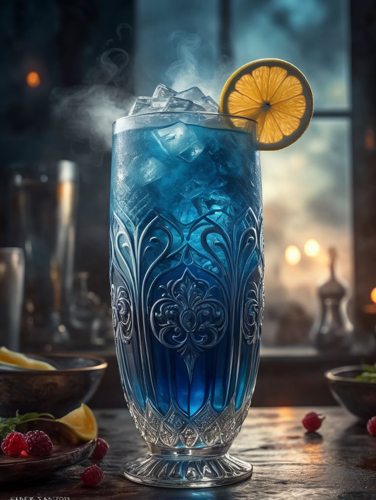 Cocktail blue mist