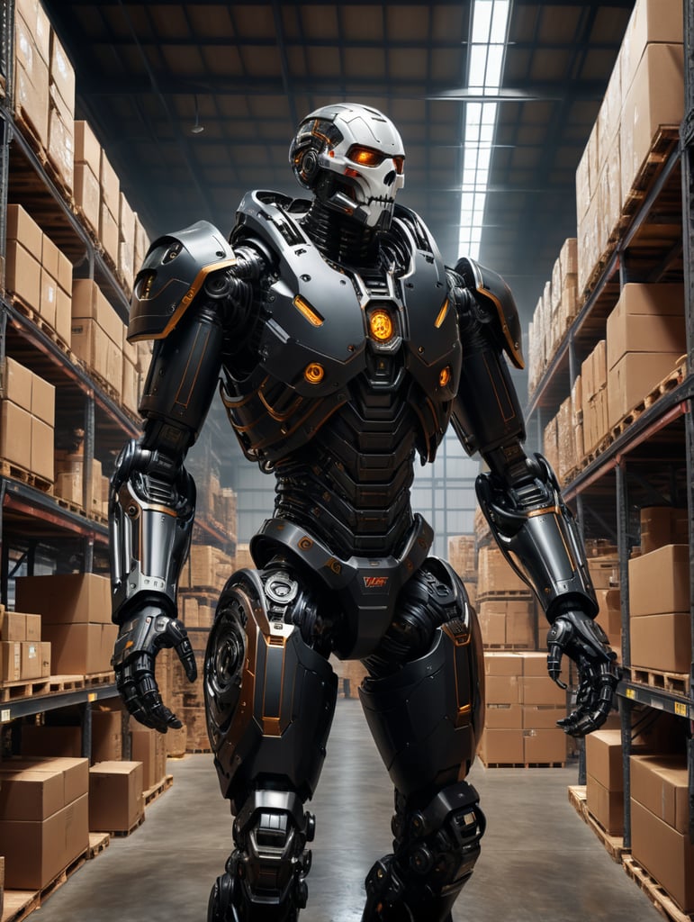 Exoskeleton in warehouse