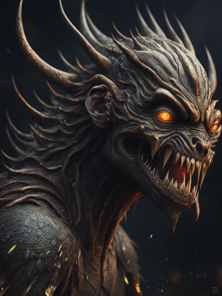 A magical monster of immense power and mystique, with mesmerizing colors and enchanting patterns. It possesses an otherworldly aura that evokes both fear and fascination. This medium-sized creature appears to have human-like features but is far from ordinary. Its villainous presence is undeniable, and one cannot help but feel a shiver down their spine in its full view. Involved in Lithuania mithology