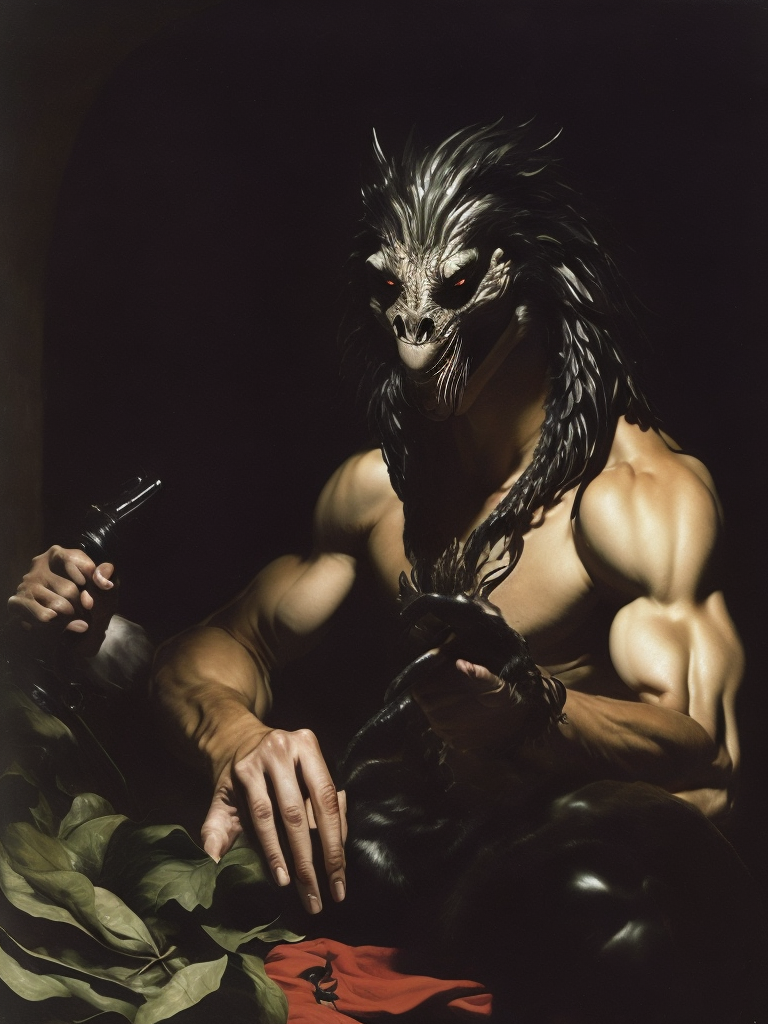 the predator created by Caravaggio