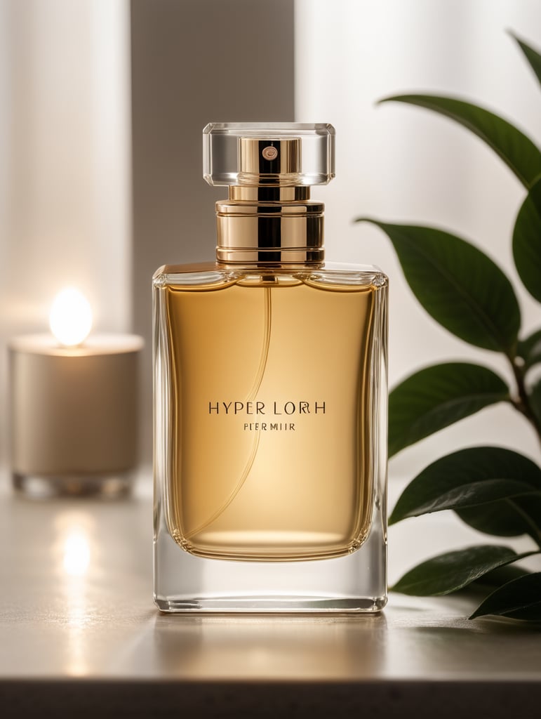 Minimalist perfume bottle